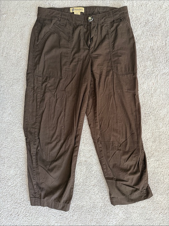 Democracy Pants - Democracy Dark Brown Capri Utility Pants